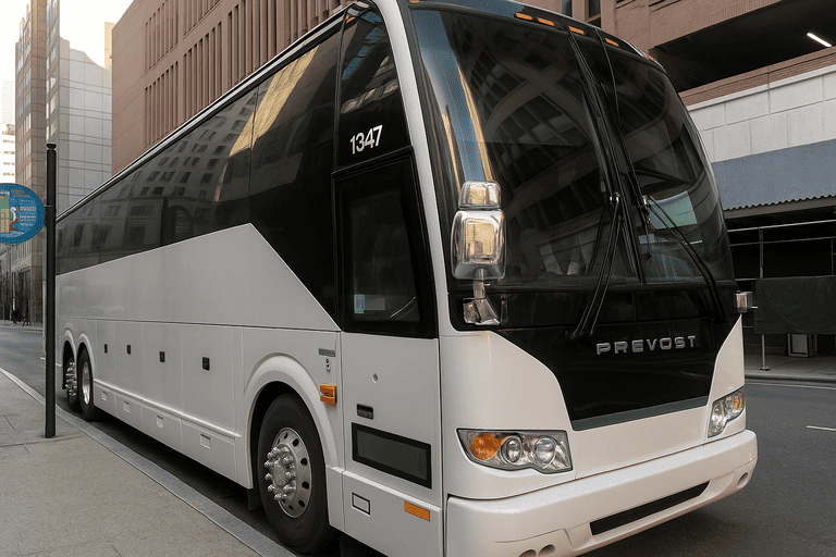 a Atlanta Minibus Company coach bus