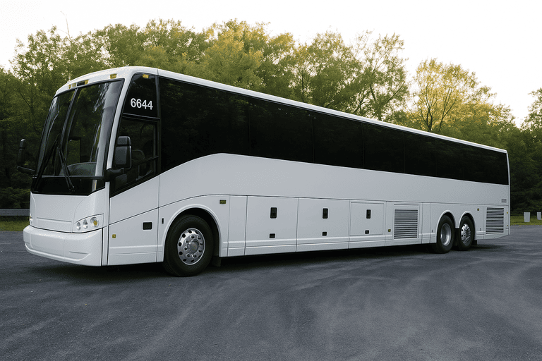 exterior of Atlanta Minibus Company coach bus