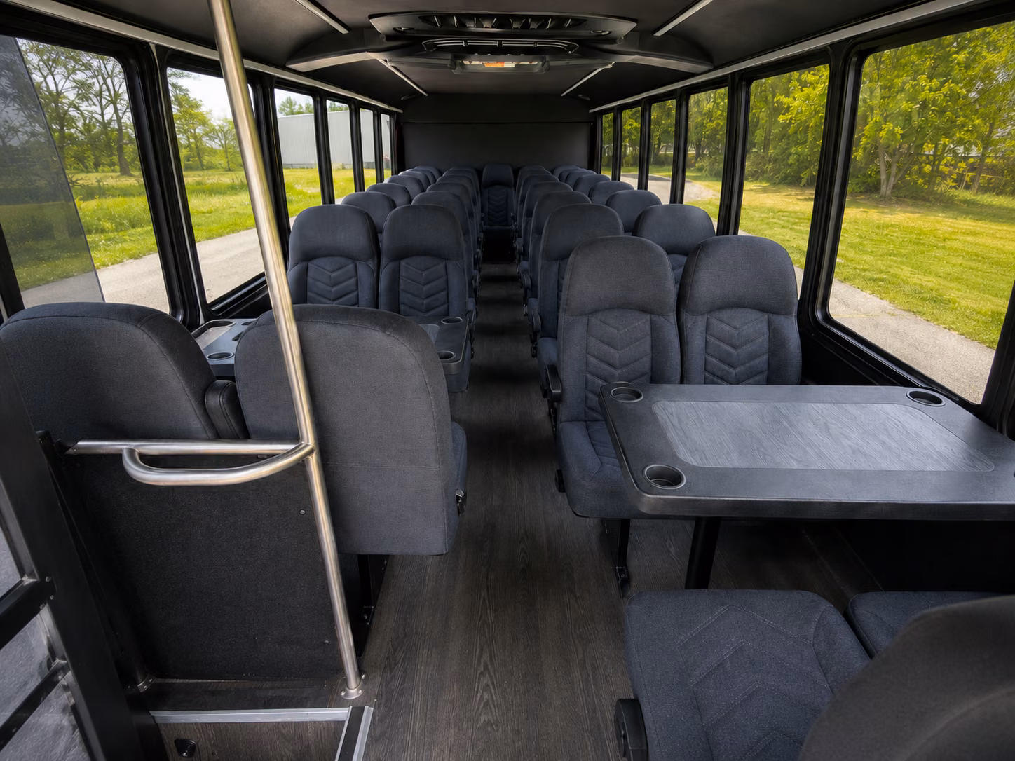 atlanta 18 passenger minibus interior