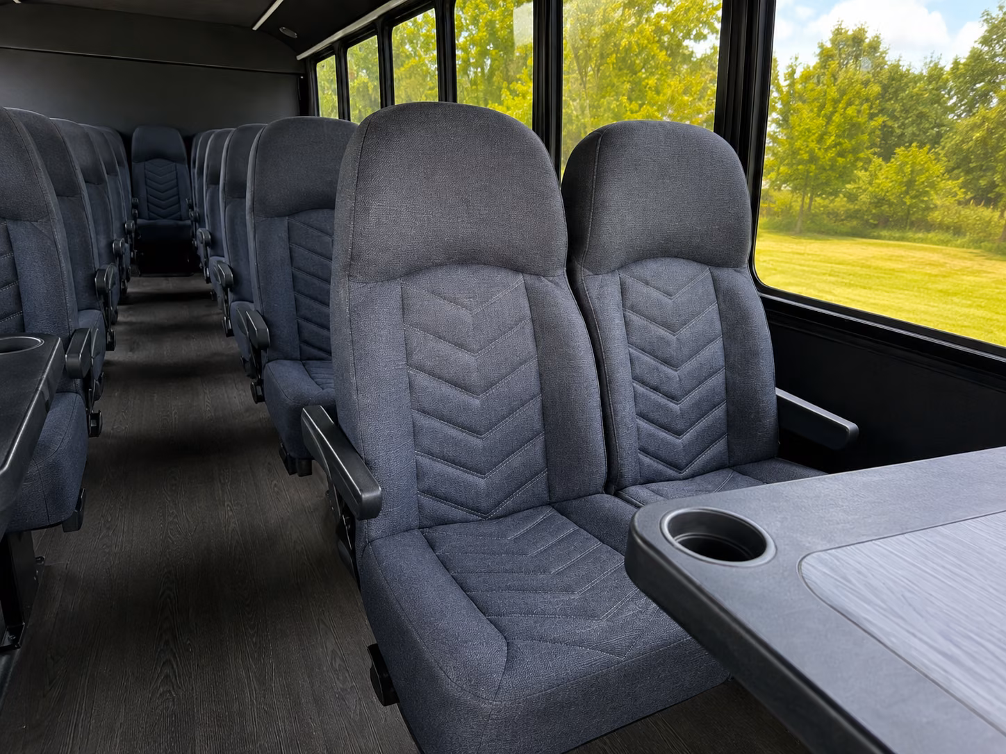 atlanta 20 passenger minibus inside