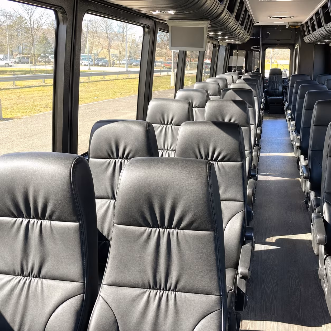 atlanta 25 passenger minibus inside