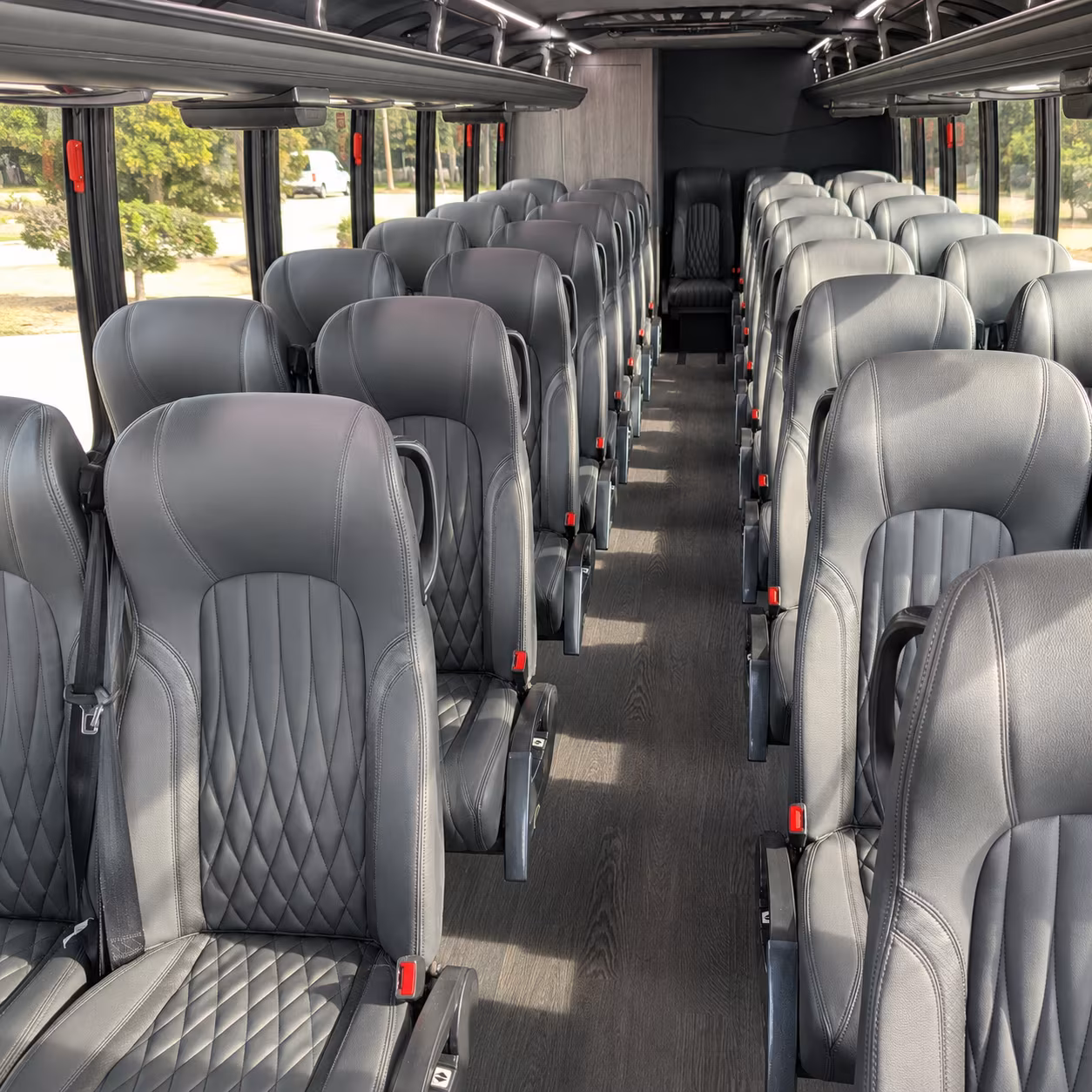atlanta 28 passenger minibus inside