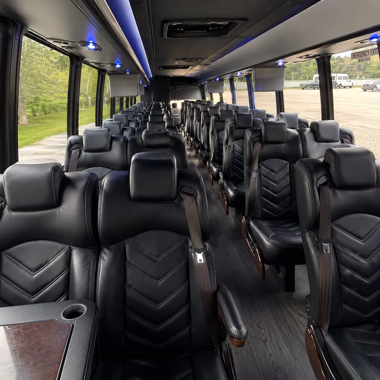 atlanta 35 passenger minibus inside