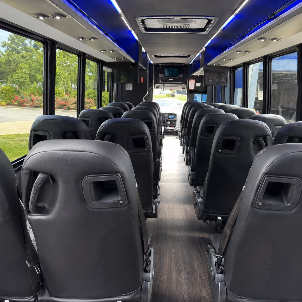 atlanta 35 passenger minibus interior