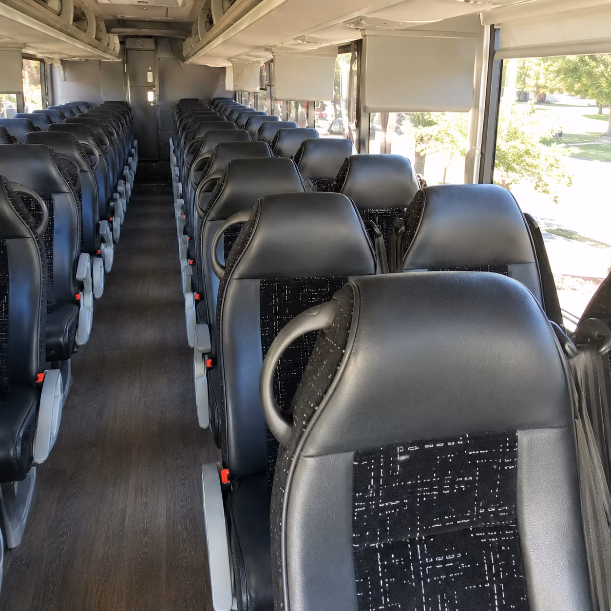 atlanta charter bus inside