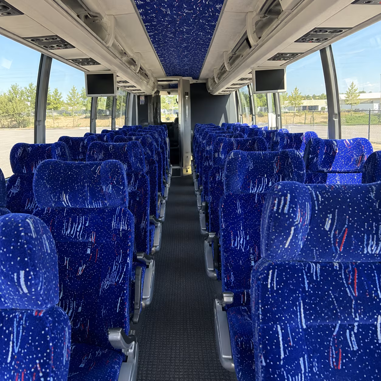 atlanta charter bus interior