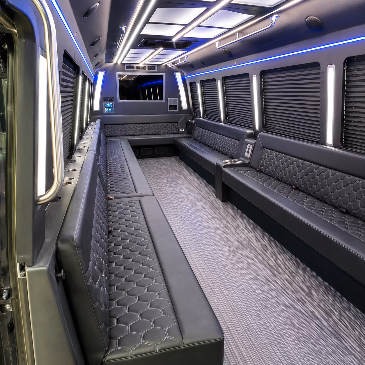 atlanta party bus interior